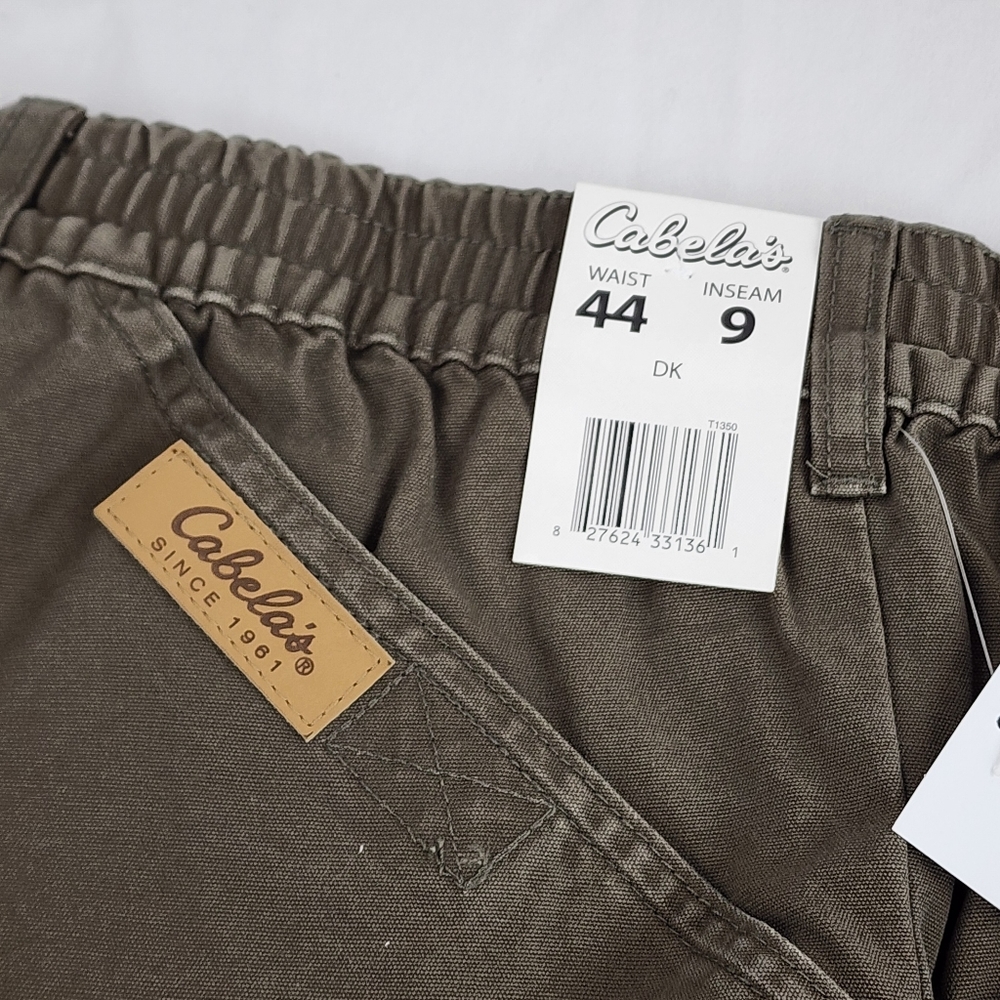 NWT Cabela's Outdoors  Company Men's Trail Blazer Shorts Size 44 9" Inseam Green - Picture 6 of 15